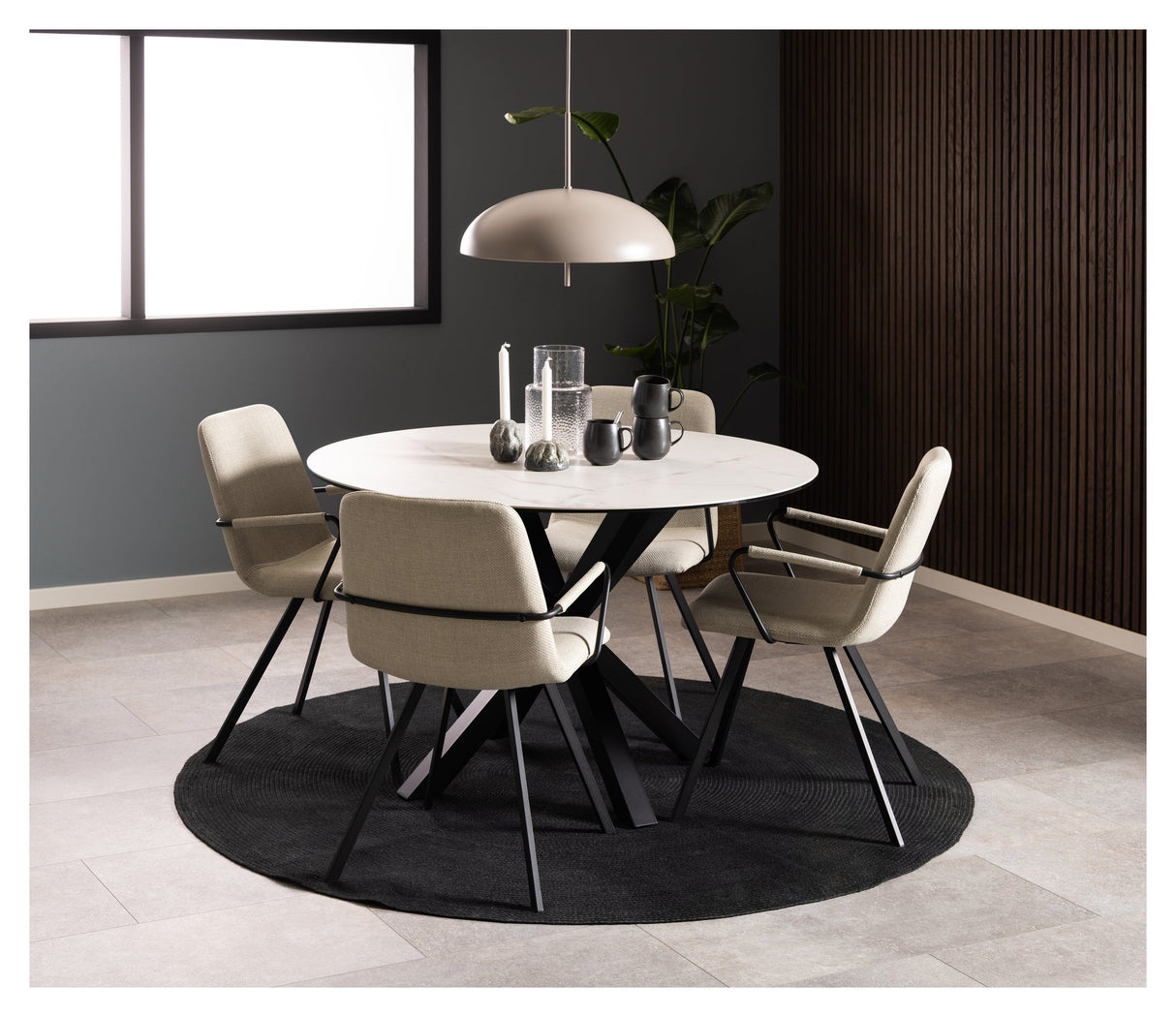 Heaven, spisebord Ø119 - hvid - Unoliving.com