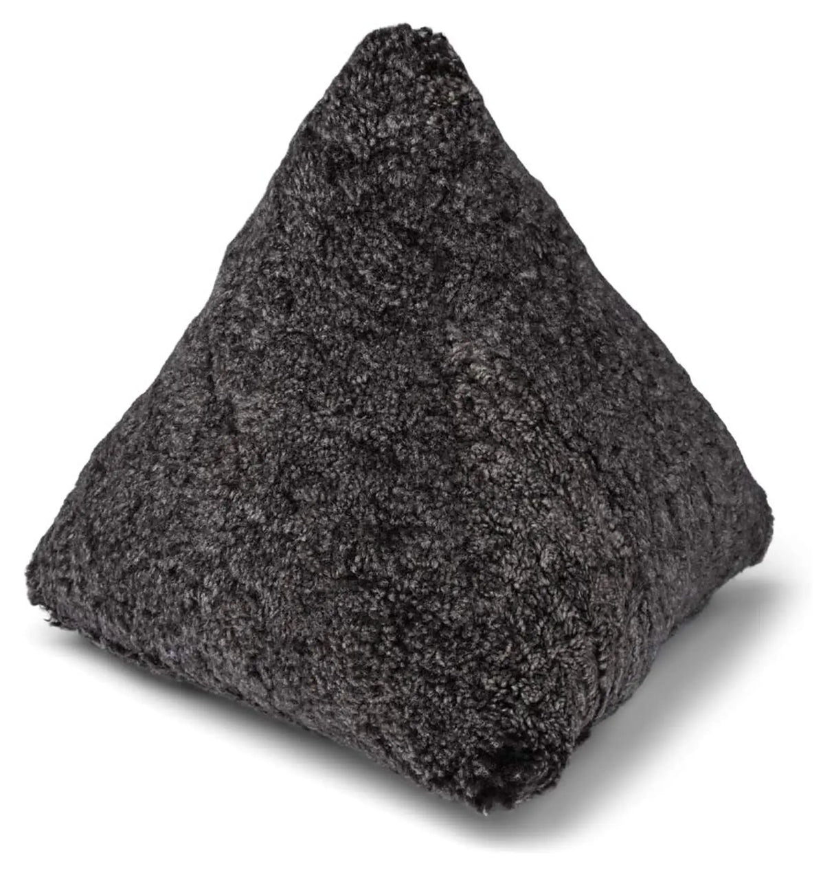 Hematite af Premium NZ kort krøllet lammeskind, Cappuccino
