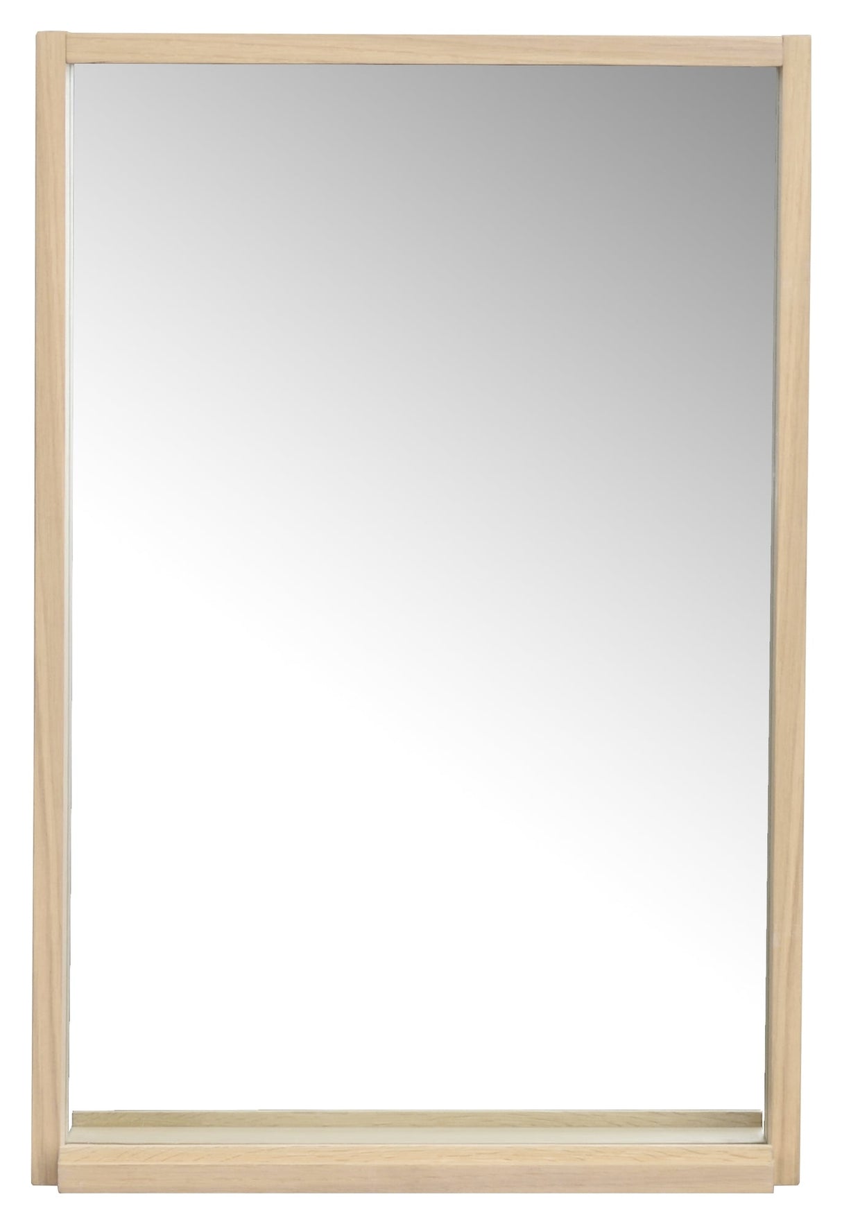 Hillmond, spejl 40x60 - lys eg - Unoliving.com