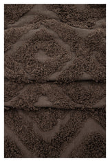 Hilma Bomuld Tæppe, 350x250 - Brun - Unoliving.com