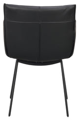 Hinckley, spisebordsstol m/armlæn - sort - Unoliving.com