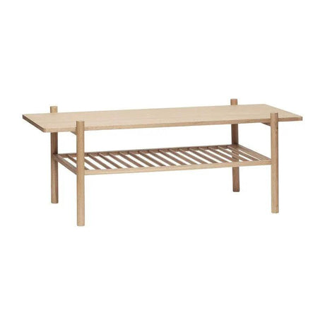 Hübsch Acorn Sofabord m. hylde Eg, 120x57