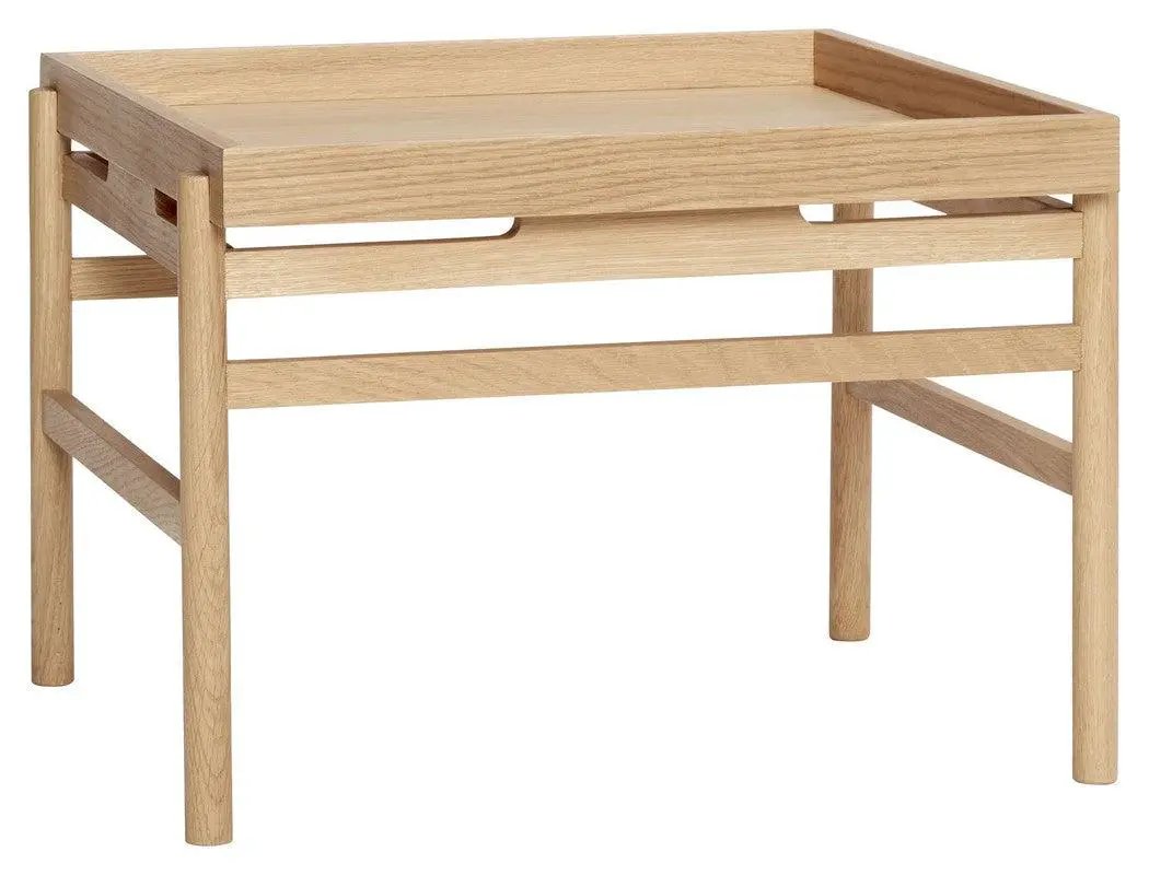 Hübsch Cube Sofabord, egetræ, natur