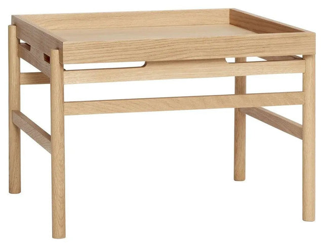 Hübsch Cube Sofabord, egetræ, natur
