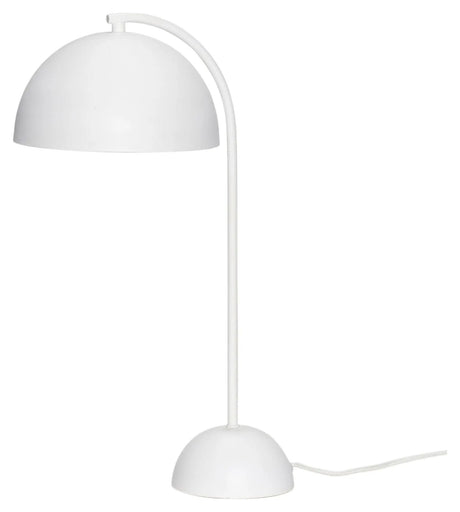 Hübsch Form Bordlampe, metal, hvid