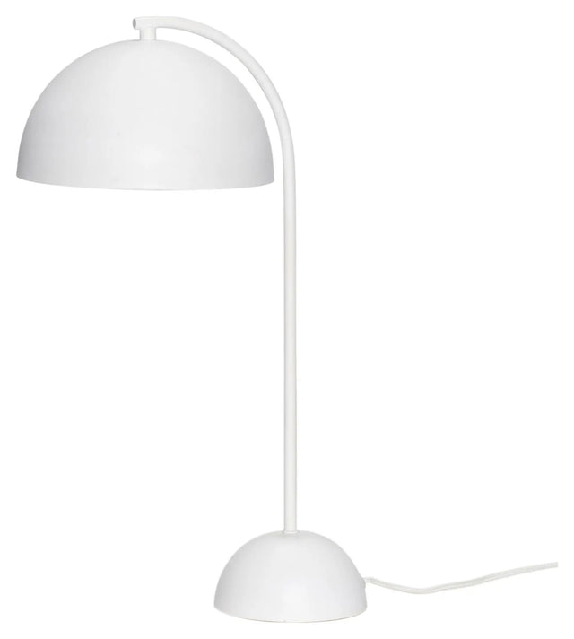 Hübsch Form Bordlampe, metal, hvid