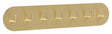 Hübsch Form Knagerække m/7 knager, messing