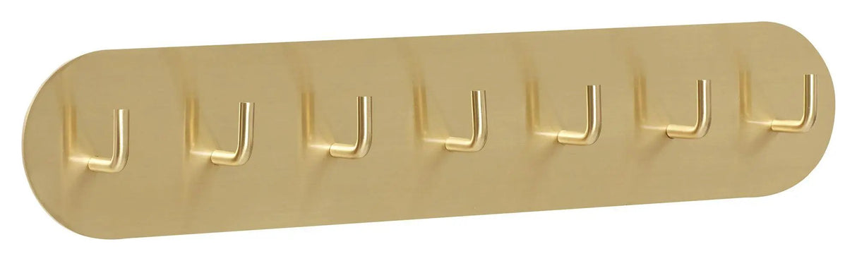 Hübsch Form Knagerække m/7 knager, messing