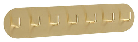 Hübsch Form Knagerække m/7 knager, messing