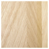 Hübsch Herringbone Konsolbord m. 3 skuffer, Eg/Egefinér
