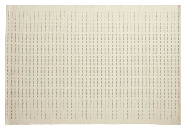 Hübsch Pin Tæppe, off white/grå