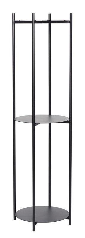 Hübsch Reol m. 3 hylder Ø44 - Sort metal