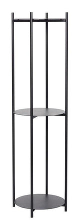 Hübsch Reol m. 3 hylder Ø44 - Sort metal