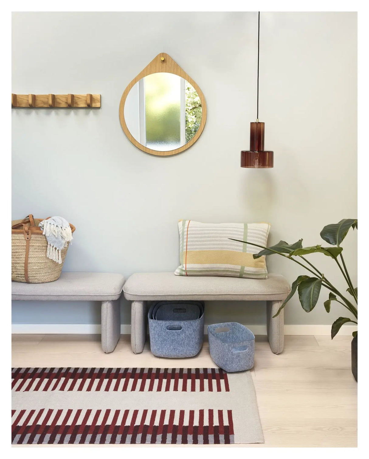 Hübsch Ripple Loftlampe i glas