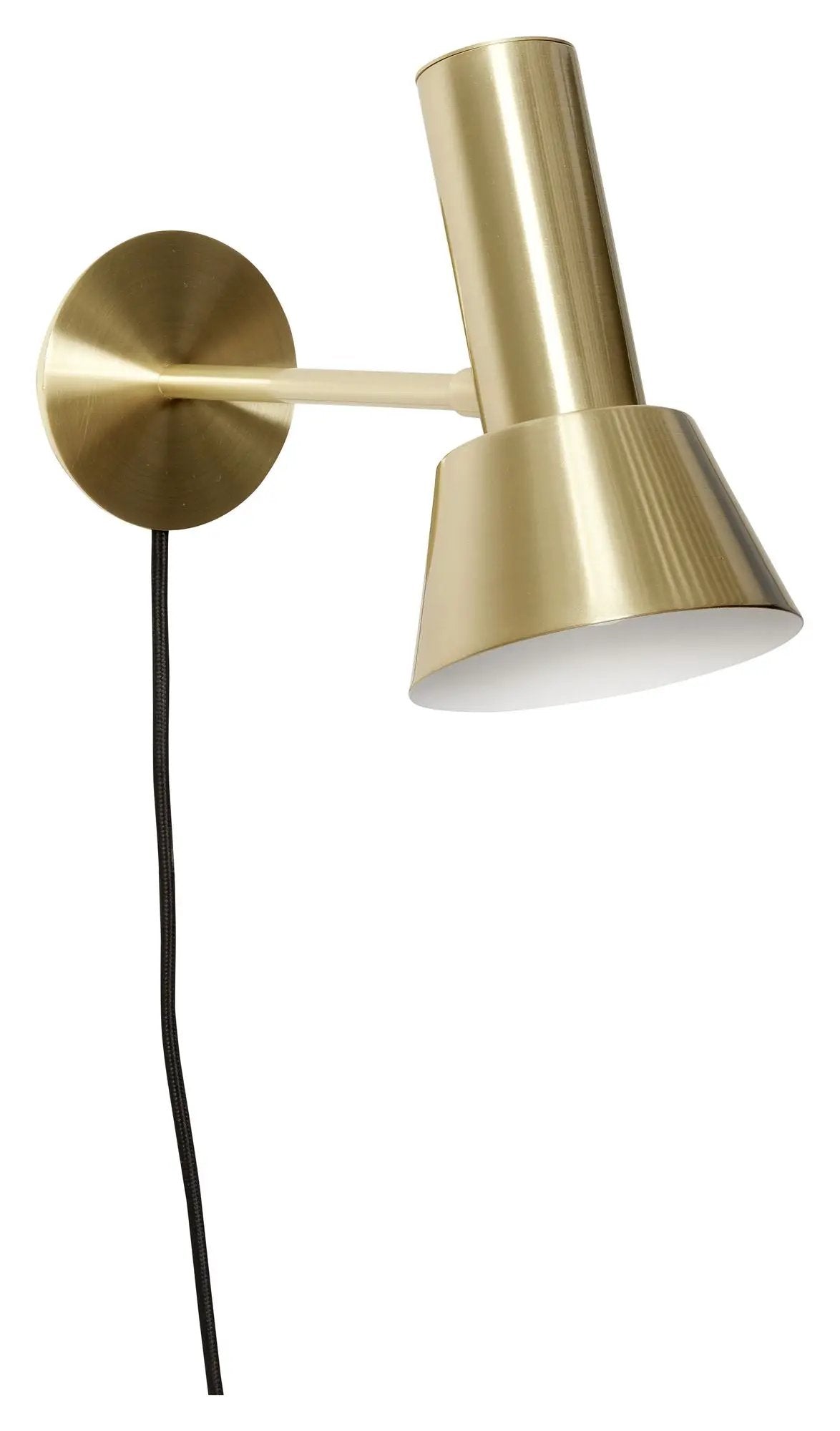 Hübsch Tap Væglampe, metal, messing