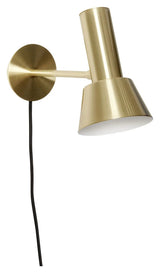 Hübsch Tap Væglampe, metal, messing