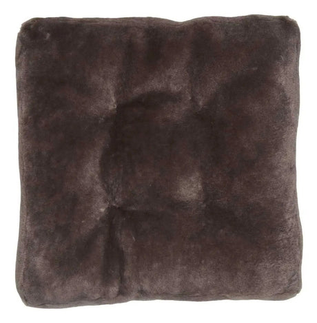 Hynde af Premium NZ lammeskind - Mørk Grå, 45x45