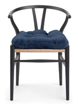 Hynde af Premium NZ lammeskind - Navy Blue, 45x45