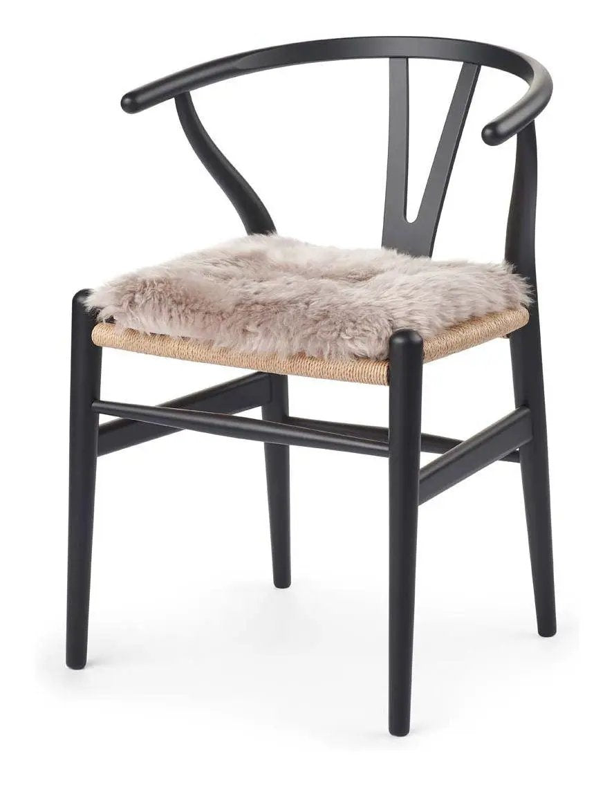 Hynde af Premium NZ langhåret lammeskind - Dove, 37x37