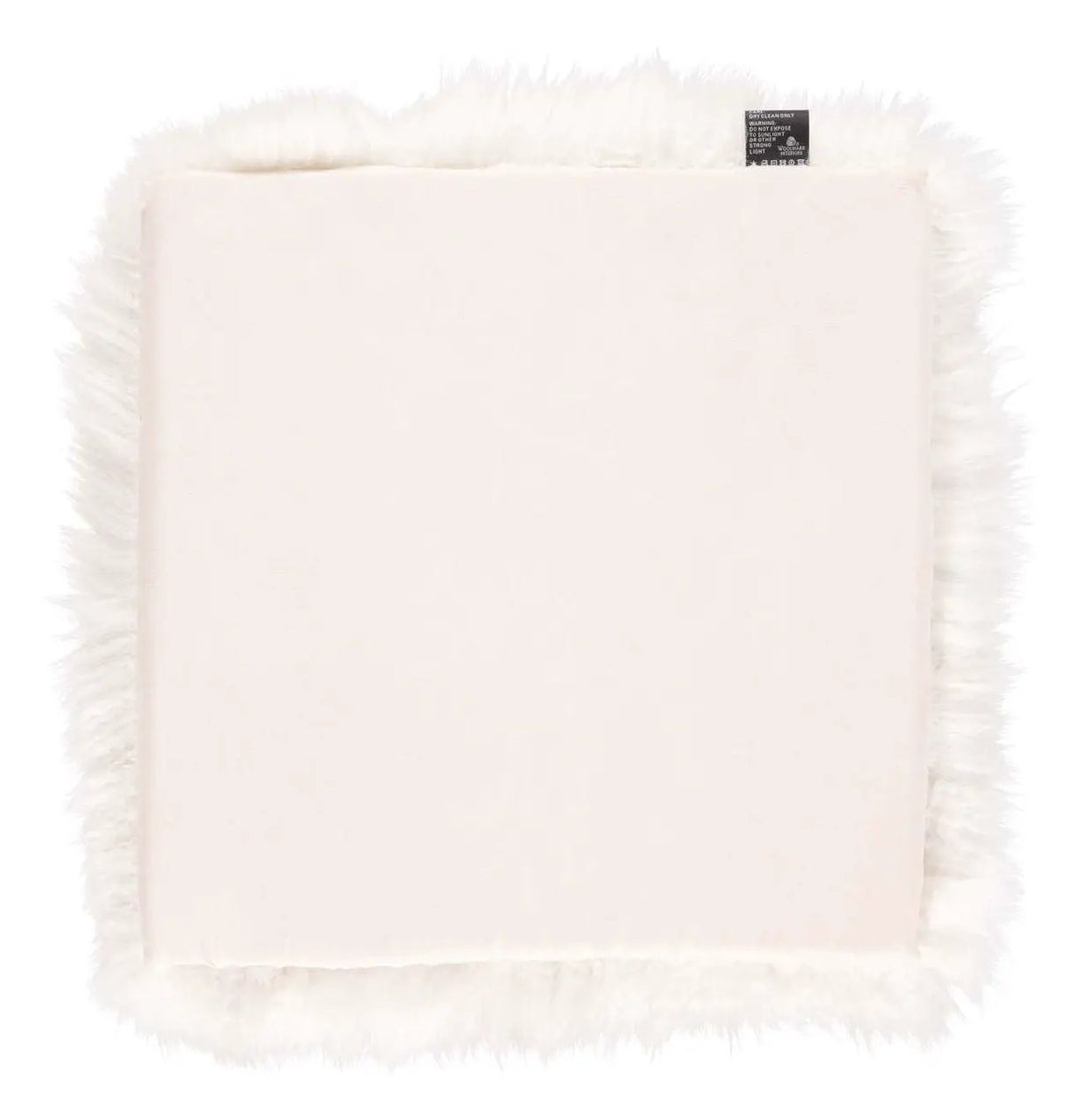 Hynde af Premium NZ langhåret lammeskind - Ivory, 37x37