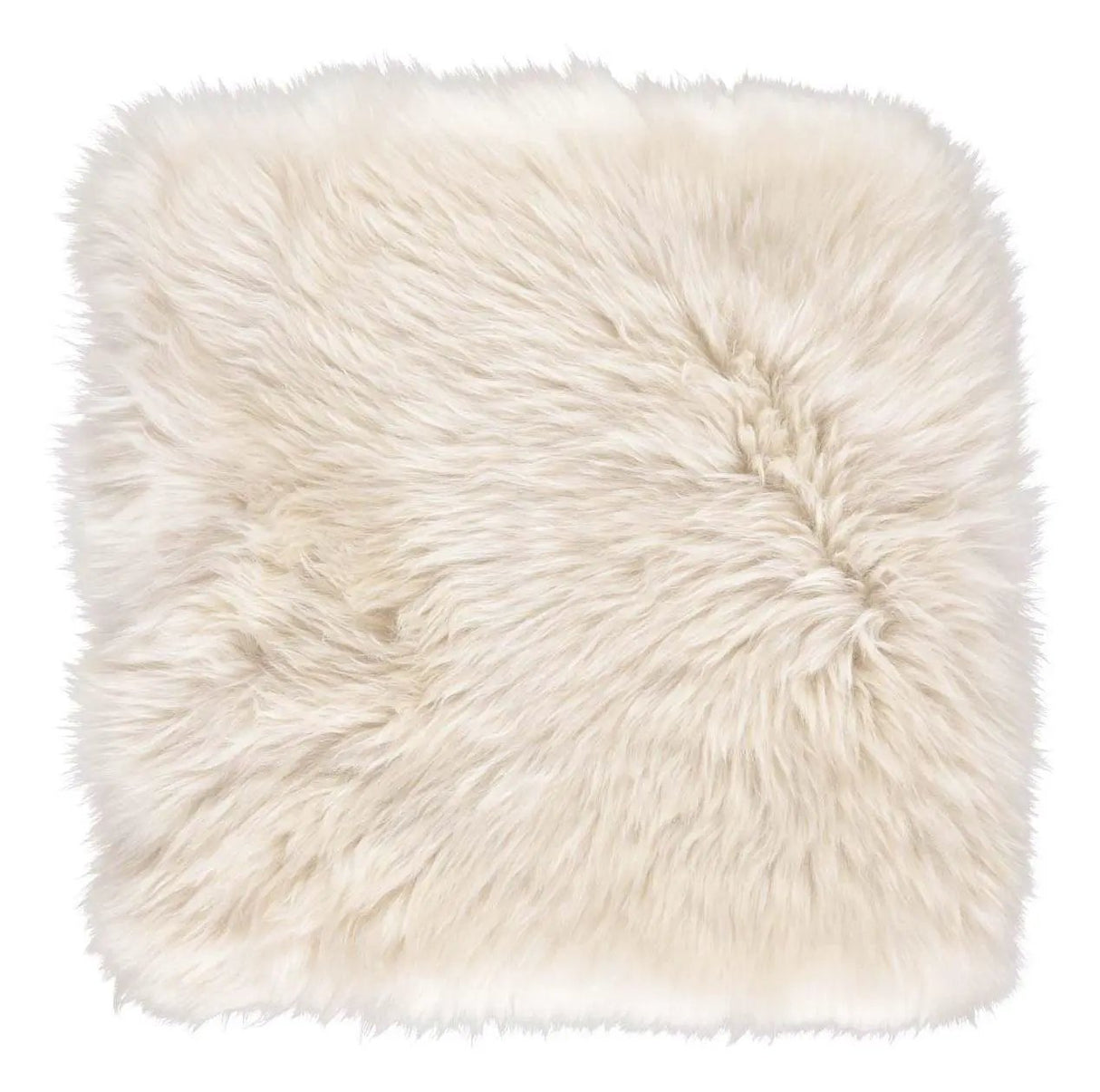 Hynde af Premium NZ langhåret lammeskind - Linen, 37x37
