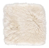 Hynde af Premium NZ langhåret lammeskind - Linen, 37x37