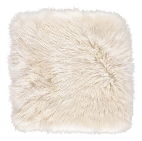 Hynde af Premium NZ langhåret lammeskind - Linen, 37x37