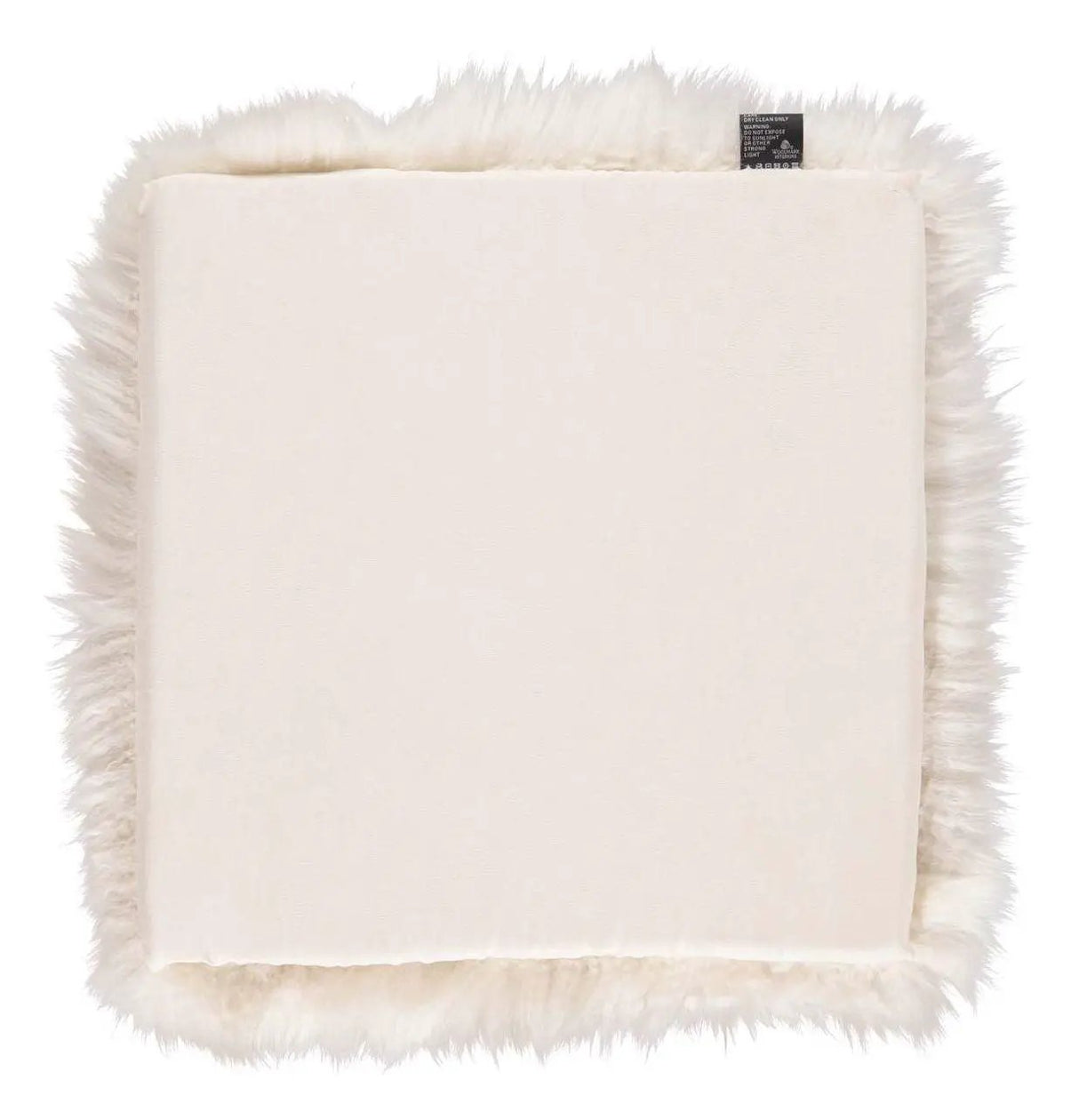 Hynde af Premium NZ langhåret lammeskind - Linen, 37x37