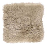 Hynde af Premium NZ langhåret lammeskind - Taupe, 37x37