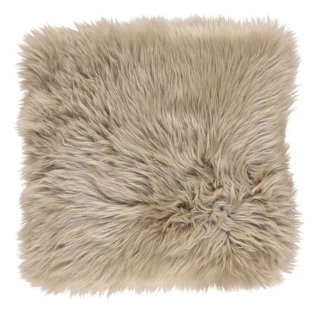 Hynde af Premium NZ langhåret lammeskind - Taupe, 37x37