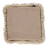 Hynde af Premium NZ langhåret lammeskind - Taupe, 37x37