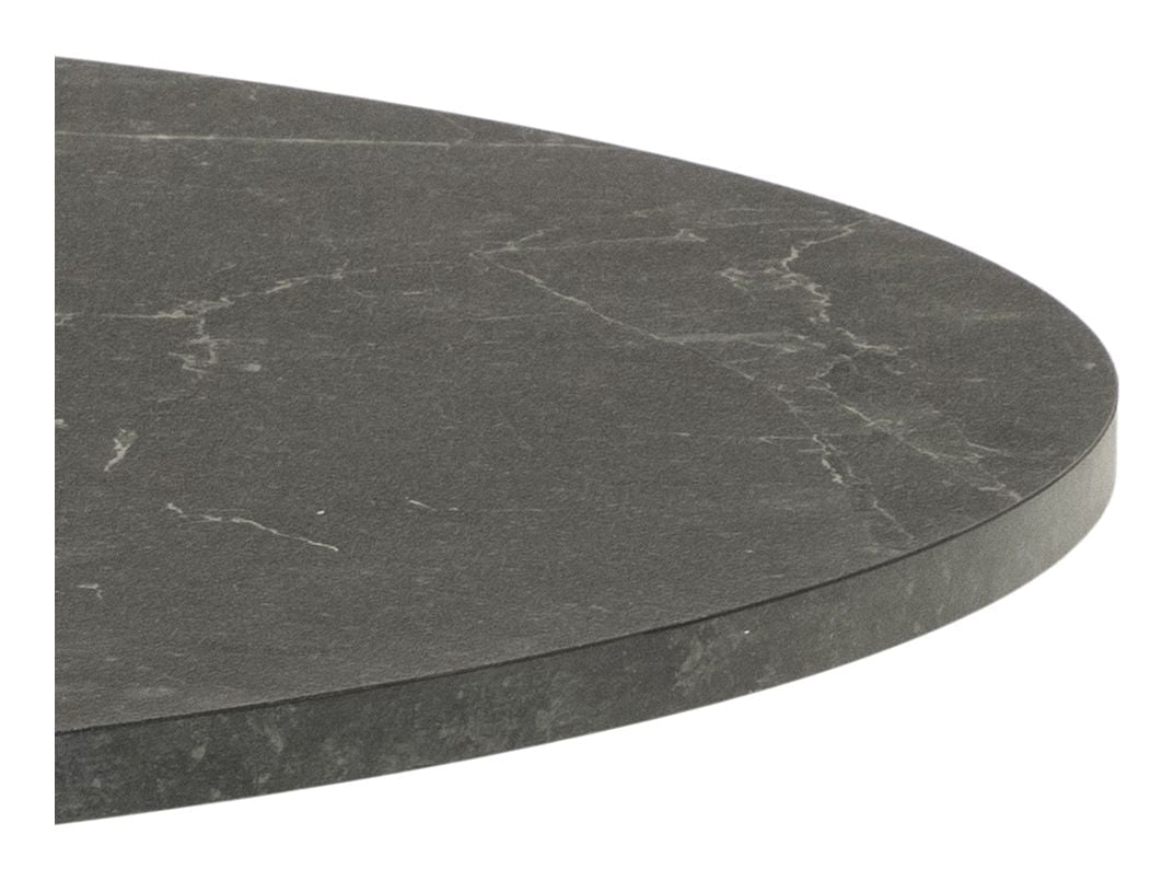 Ibiza Spisebord Ø110m. sort marmorprint Matsort, Ø110 - Unoliving.com