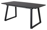 Inca Spisebord m. udtræk, Sort, 160x85