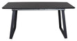 Inca Spisebord m. udtræk, Sort, 160x85