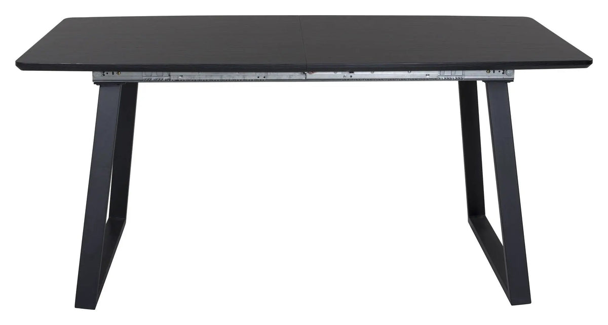 Inca Spisebord m. udtræk, Sort, 160x85