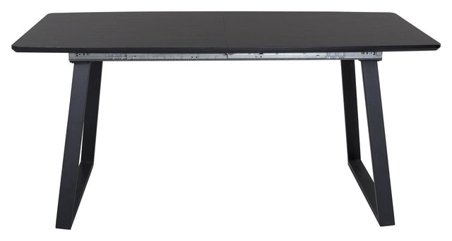 Inca Spisebord m. udtræk, Sort, 160x85