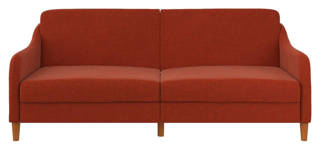 Jasper Sovesofa, brændt orange hør - Unoliving.com