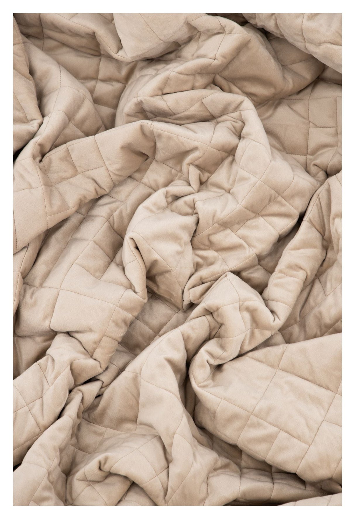 Jilly Sengetæppe 260x260 - Beige - Unoliving.com