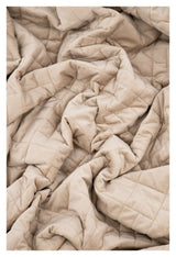 Jilly Sengetæppe 260x260 - Beige - Unoliving.com