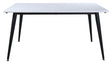 Jimmy Spisebord, 150x90, Hvid/Sort - Unoliving.com