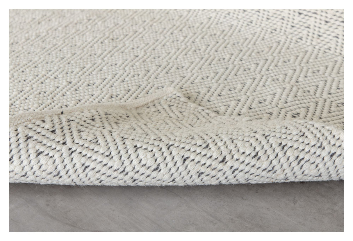 Julana uldmix tæppe, 200x300, Beige - Unoliving.com