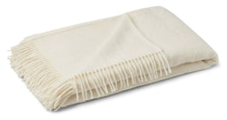 Julia Plaid af Baby Alpaca/Uld, 140x240, Ivory