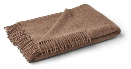 Julia Plaid af Baby Alpaca/Uld, 140x240, Mushroom