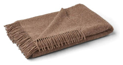 Julia Plaid af Baby Alpaca/Uld, 140x240, Mushroom