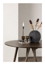 Kaseindon Spisebord, Gummitræ, Mørkebrun, Ø100 - Unoliving.com