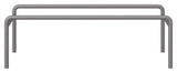 Keep, metal sokkel til B:88,6 cm, Grafit