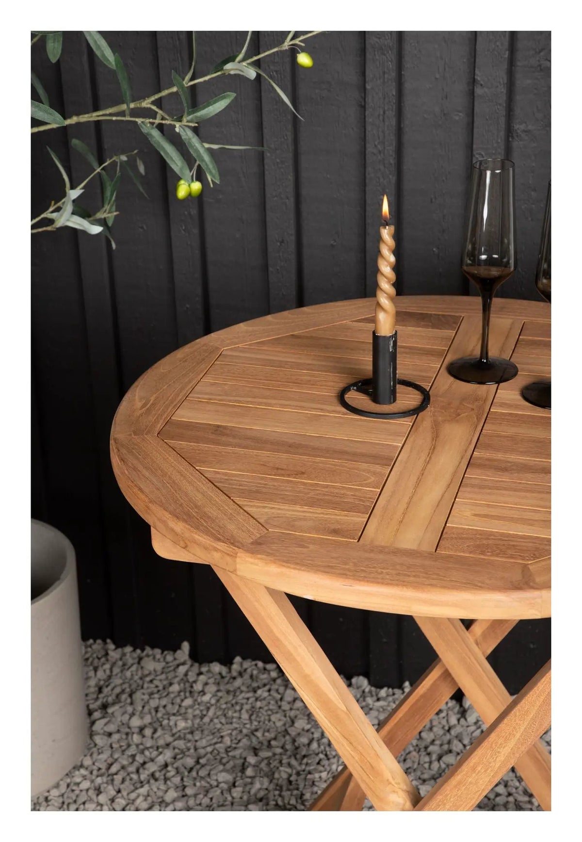 Kenya Cafébord Ø70 - Teak