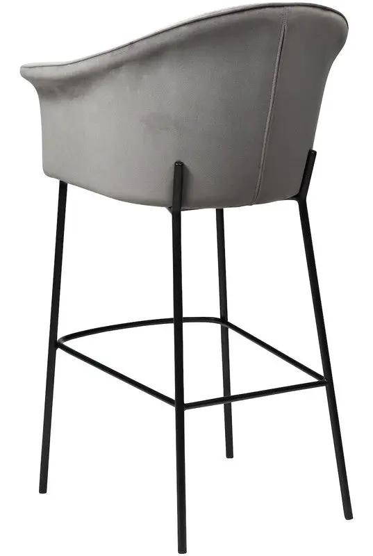 Kite Barstol Alugrå Velour