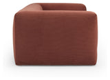 Kornum 3-pers. Sofa rust fløjl - Unoliving.com