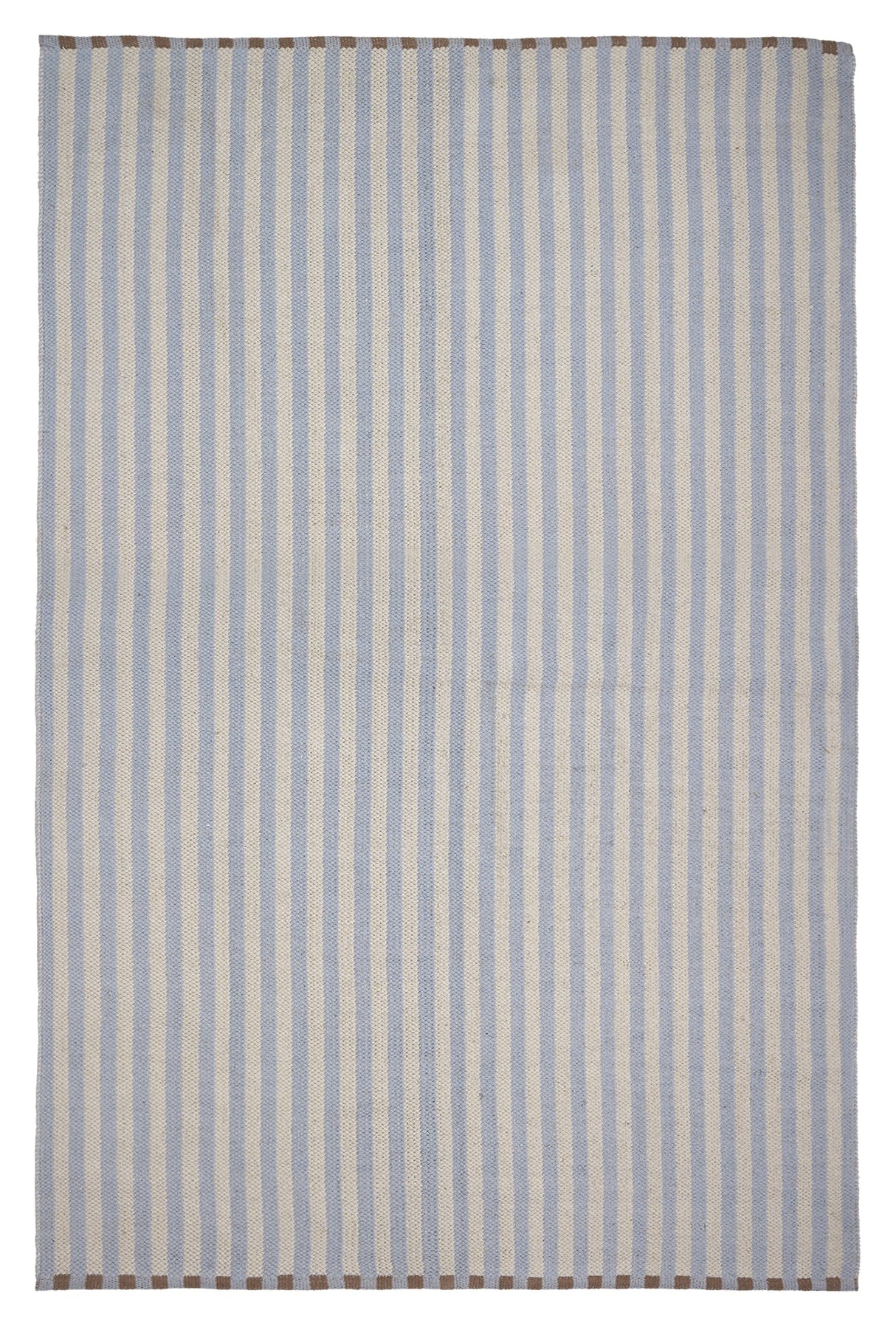 Lamel Bomuld Tæppe 140x200, Blå/grå - Unoliving.com